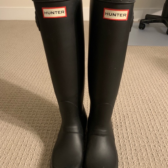 Hunter Shoes - Black Tall Hunter Boots